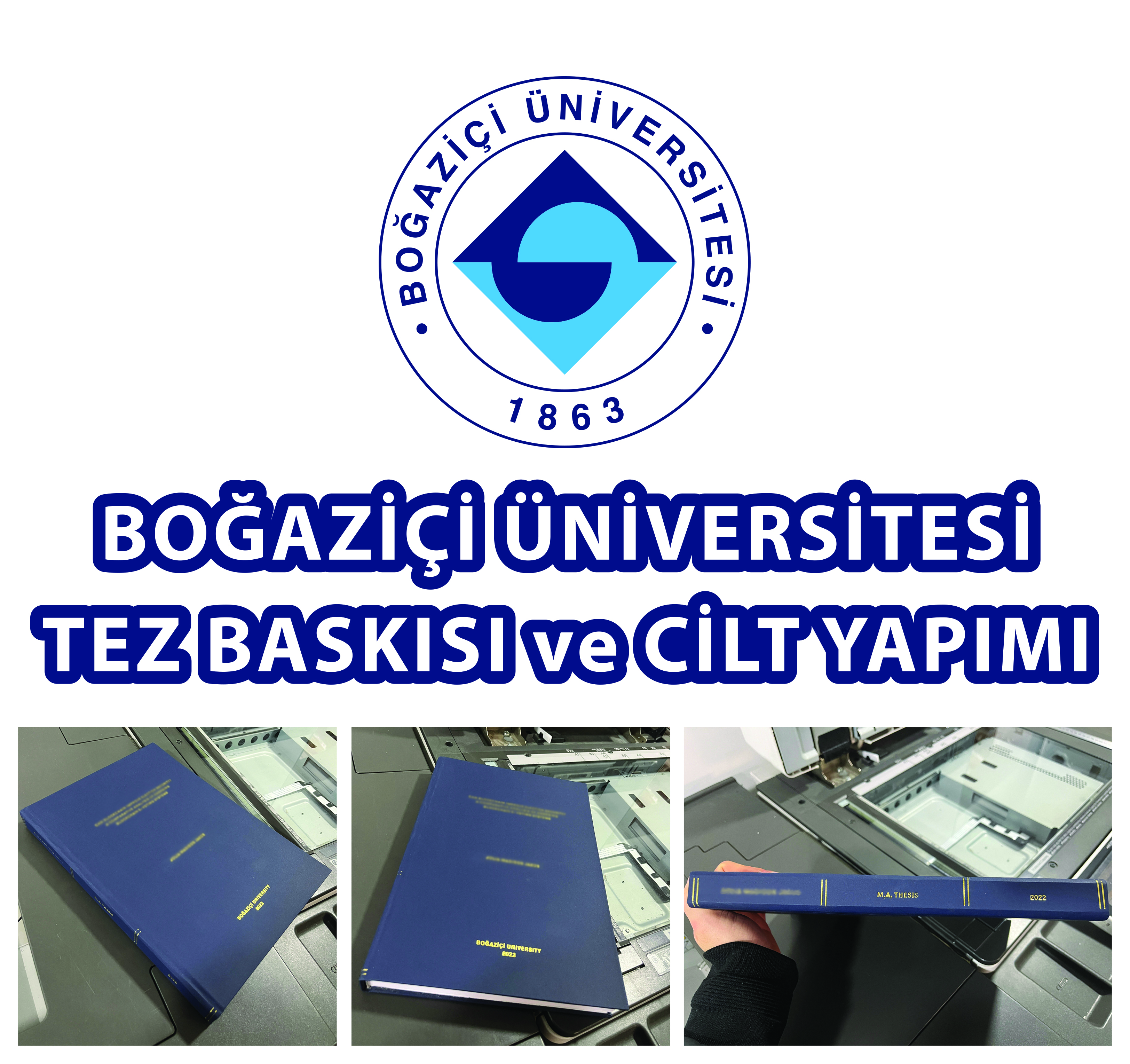 BOĞAZİÇİ ÜNİVERSİTESİ TEZ CİLT YAPIMI